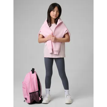 Dívčí legíny 4F dětské legíny klasické bavlna šedé velikost 164