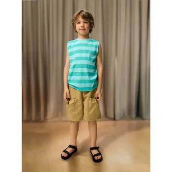 Sinsay - Tričko s krátkým rukávem - tyrkysová - 059CH-66X - 059CH-66X-98