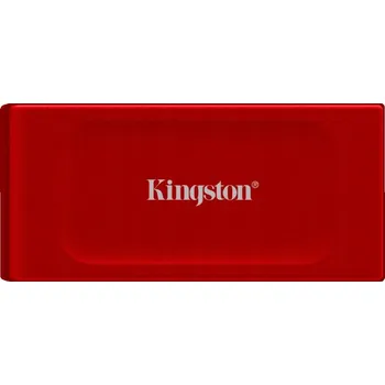 Externí pevný disk Externí USB SSD disk Kingston XS1000 1TB 1050/1000 MB/s USB-A/C červený (červená barva)