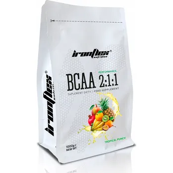 Aminokyselina IRONFLEX BCAA 2:1:1 1000g SILNÉ AMINOKYSELINY 1kg AMINO REGENERACE SVALY