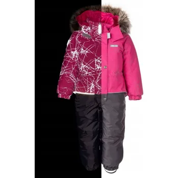 Kojenecká kombinéza Zimní kombinéza pro dívky HAILI růžová Lenne, vel. 104