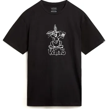 Pánská móda tričko s krátkým rukávem pánské VANS CRAZY EDDY SS Black - XL