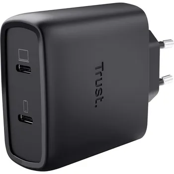 Adaptér k notebooku Napájecí adaptér Trust MAXO 65W 2-Port GaN, USB-C