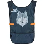 Dětské pončo zástěra s motivem vlka