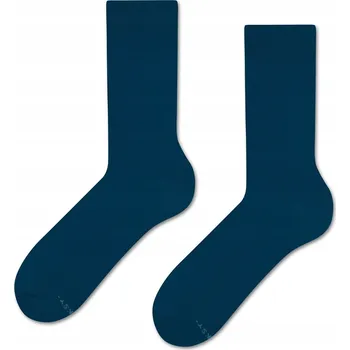 Pánské ponožky Tmavě modré hladké pánské ponožky ZOOKSY 41-46, dlouhé, klasické bavlněné