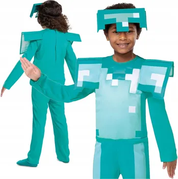 Karnevalový kostým KOSTÝM DIAMANTOVÁ ZBROJ MINECRAFT LICENCE 128