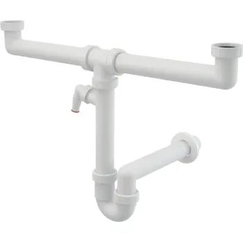 Sifon Plastový sifon k umyvadlu veporit 1 1/2" bílá VP86-DN40