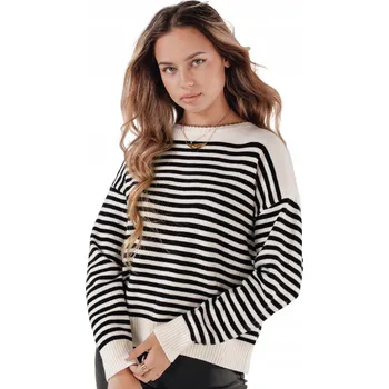 Dámský svetr DStreet dámský svetr černý klasický k bokům velikost S/M