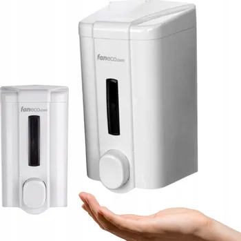 Dávkovač mýdla Ruční dávkovač mýdla nástěnný Faneco 1000 ml bílý