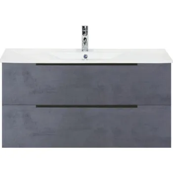 Koupelnový nábytek Koupelnová skříňka s umyvadlem Sanox Seville 100 cm beton antracit