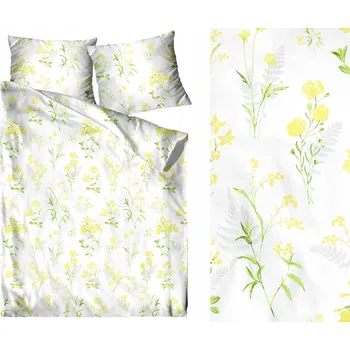 Povlečení BIELBAW Bavlněné Povlečení PREMIUM 220x200 Maceška GRENO