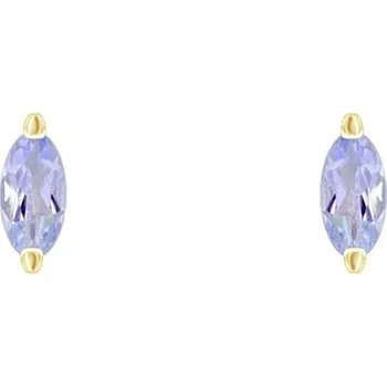 Náušnice Minimalistické stříbrné náušnice s tanzanity Andine