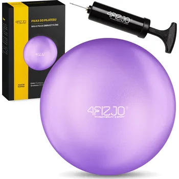 Gymnastický míč Rehabilitační míč 4FIZJO fialový PVC 22 cm s pumpičkou a ochranou proti prasknutí (anti-burst)