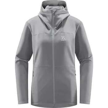 Dámská mikina Dámská univerzální mikina Haglöfs Willow Mid Hood - šedá Velikost: S