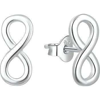 Náušnice Nadčasové stříbrné podélné náušnice Nekonečno E0002443 Moiss