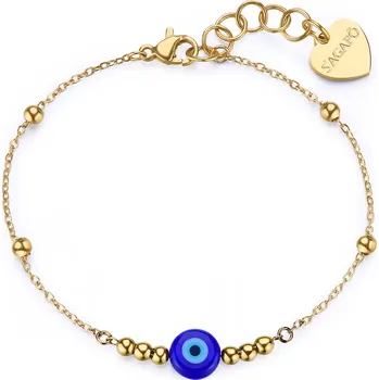 Náramek Stylový pozlacený náramek Boží oko Witch SWH16 S Agapo