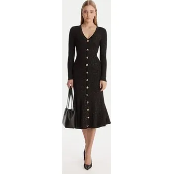 Dámské oblečení Guess Úpletové šaty W6RK02 Z3700 Černá Regular Fit XS