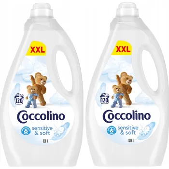 Aviváž Sada Coccolino Tekutá aviváž Sensitive & Soft 2x3l 240 praní