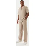 Emporio Armani Kalhoty z materiálu EM000586 AF20590 U6213 Béžová Regular Fit M