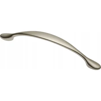 Nábytkové kování Nábytková úchytka klasická stříbrná matná 16 x 1,3 x 3,25 cm