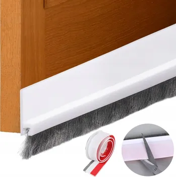 Těsnění do okna a dveří ŠTĚTINOVÁ LIŠTA POD DVEŘE SAMOLEPICÍ TĚSNICÍ 100*5.5CM