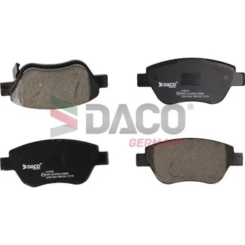 Brzdová destička Sada brzdových destiček, kotoučová brzda DACO GERMANY 323645