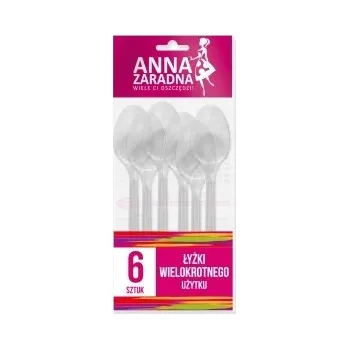 Příbor Anna Zaradna Opakovaně použitelné lžíce 6 Ks