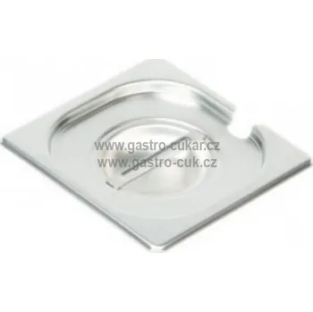 GN 1/6 (h=65 - 200 mm) nerezová plná OPTINOX GN provedení: víko s výřezem naběračka STANDARD