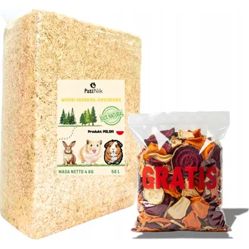 Podestýlka pro hlodavce Piliny PaszNik bezprašné lesní 56 l