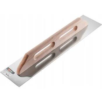 Zednické hladítko Hladítko nerezové s dřevěnou rukojetí 130 x 600 mm Polax