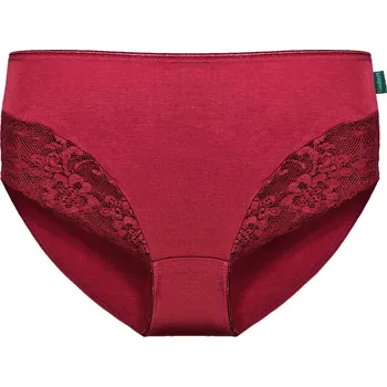 Kalhotky Ivča bambusové kalhotky s krajkou 904 XL vínová