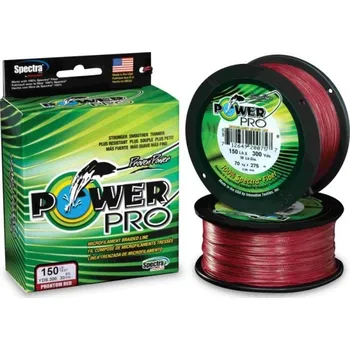 Rybářská šňůra Pletená Šňůra PowerPro Červená 275m 0,41mm/40kg