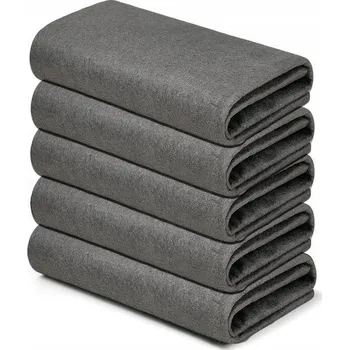 Utěrka Sada 5 utěrek z mikrovlákna 30 x 40 cm šedé