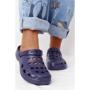 Dámské žabky Dámské Nazouváky Tmavě Modré Pěnové Crocsy EVA 40