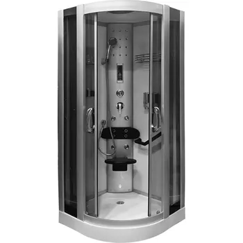 Aplomo Lori grey masážní sprchový box Rozměr koutu: 80x80cm, MO-060898