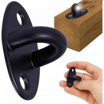 Věšák Černý stropní hák 39 mm – Svařovaný kovový věšák, malý a odolný