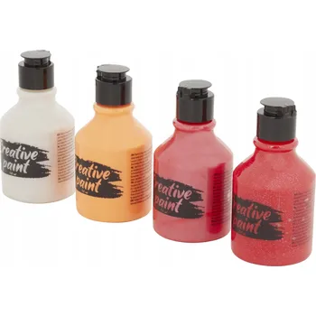 Vodová barva Akrylové barvy 4 x 150 ml kreativní sada Avec - mix barev