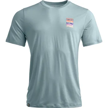 Pánské tričko Pánské Tričko Ortovox 140 Cool Mtn Gradient T-shirt Men's Barva: Glacier Grey, Velikost: S