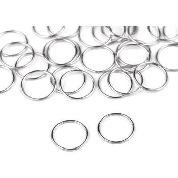 Kroužek pratelný Ø6; Ø8; Ø10; Ø12; Ø15 mm, střední, 4 (Ø12 mm) nikl