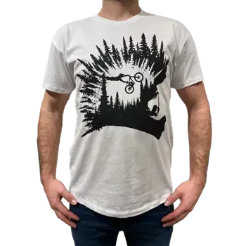 Pánské tričko Elementstore triko Forrest, bílá/černá - L