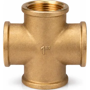 Stavebniny GEOS AGT Mosazný kříž s vnitřními závity 1"