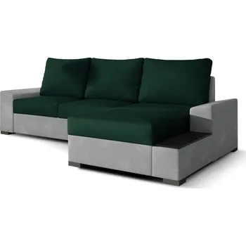 Sedací souprava Pravý rohový gauč Negro s dekorativní poličkou, rozkládací funkcí a úložným prostorem - ELTAP paros 05, kronos 19 245x72 cm