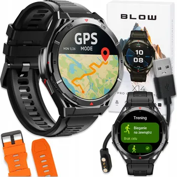 Hodinky CHYTRÉ HODINKY PÁNSKÉ HODINKY GPS AMOLED VODĚODOLNÉ SPORTOVNÍ MENU PL SMART WATCH
