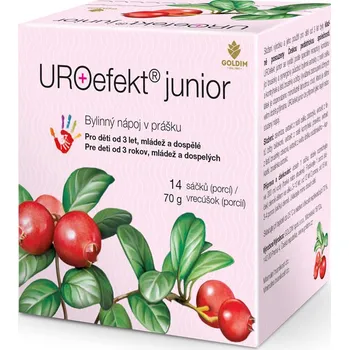 Doplněk stravy GOLDIM UROefekt Junior s extrakty z bylinek a brusinek 14 porcí g ks: 3