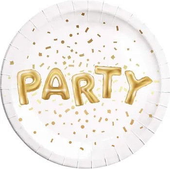 Talíř Papírový party talířek 23 cm