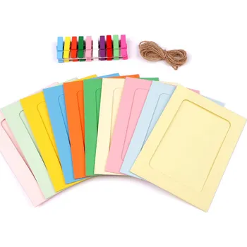 Rám na obraz Rámeček na fotky a obrázky s kolíčkem, sada 10 ks, barva 2 9,5x13 cm mix