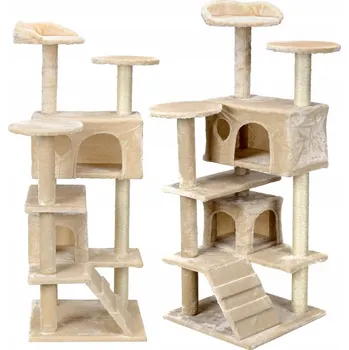 Vysoké škrabadlo, pelíšek, škrabací sloupek, věž Funfit Home&Office 101 - 160 cm