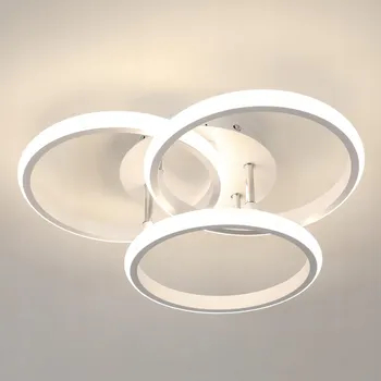 Stropní svítidlo Tealight bílé moderní LED 3 světelné body 40 cm