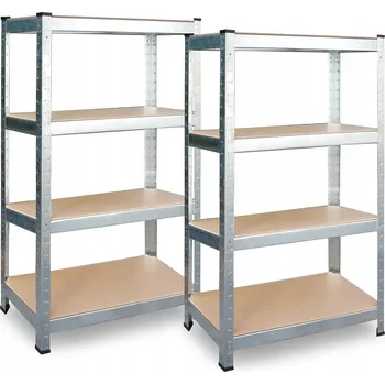 Dílenský regál Kovový skladový regál Plonos 174 x 80 x 40 cm, nosnost 150 kg na polici