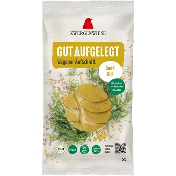 Omáčka Zwergenwiese Veganský nářez s hořčicí a koprem 100 g bio BIO VEGAN BEZLEPEK Množství: 1 ks
